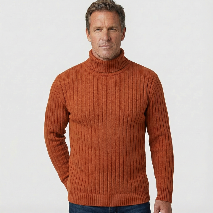 Andreas - Pullover aus Rippstrick mit Rollkragen