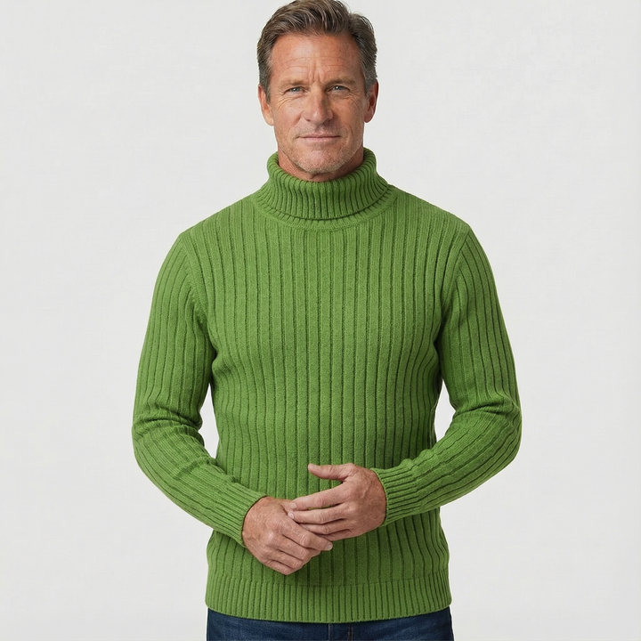 Andreas - Pullover aus Rippstrick mit Rollkragen