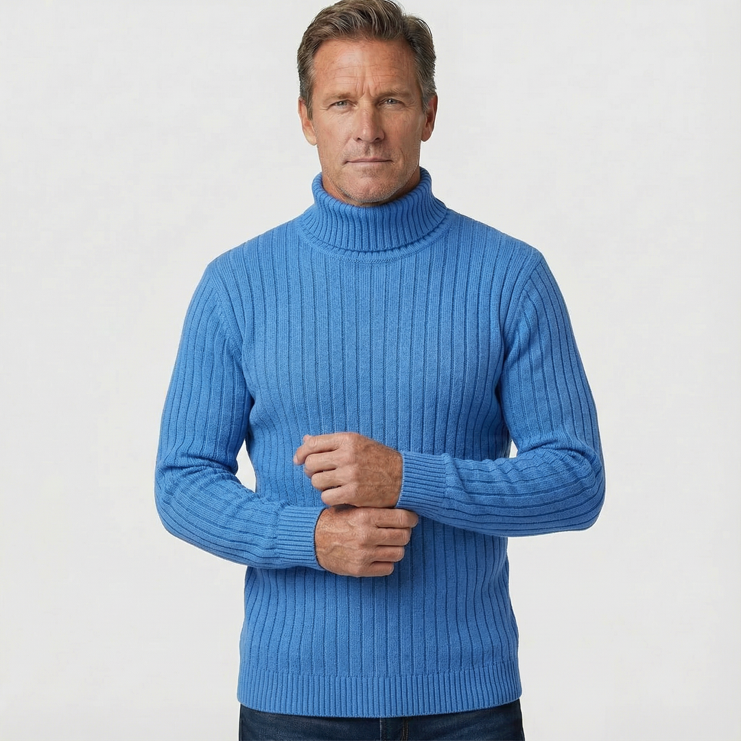 Andreas - Pullover aus Rippstrick mit Rollkragen