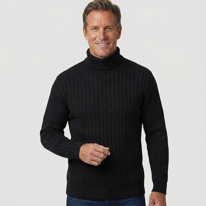 Andreas - Pullover aus Rippstrick mit Rollkragen